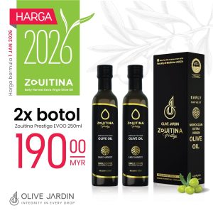 PAKEJ COMBO (2 BOTOL EVOO ZOUITINA)